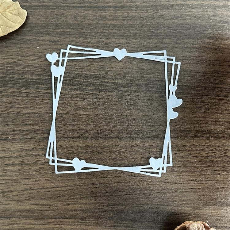 Metal Cutting Dies Heart Frame Die Cuts Templates Molds Embossing Stencils for Album Scrapbooking Journal Decoration