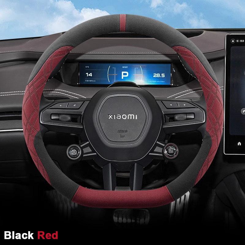 Suede Car Steering Wheel Cover For Xiaomi SU7 2026 2026 Ultra Thin Anti Slip Breathable Sweat Proof Auto Accessories