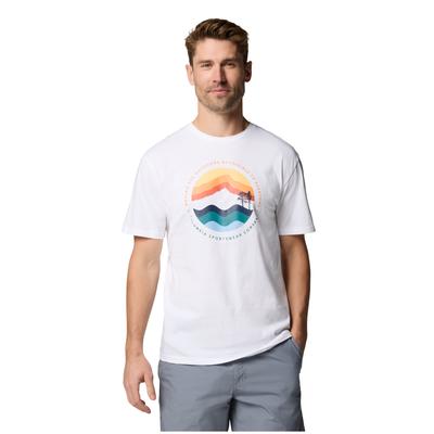 Path Lake II Graphic Tee, Mens White T-shirt