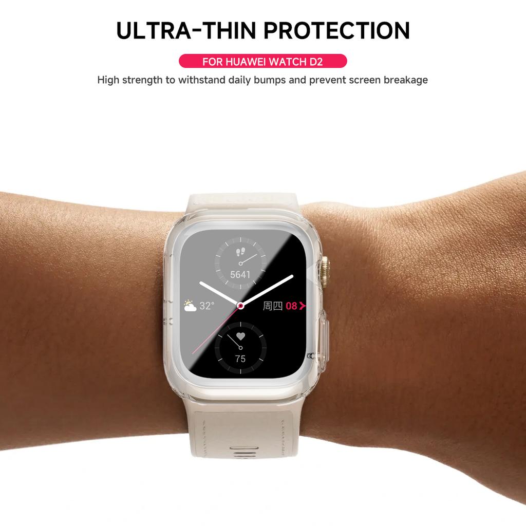 Hülle für Huawei Watch D2 Displayschutzhülle Weiche TPU Rundum-Schutz-Bumperabdeckung Zubehör für Huawei Watch D2