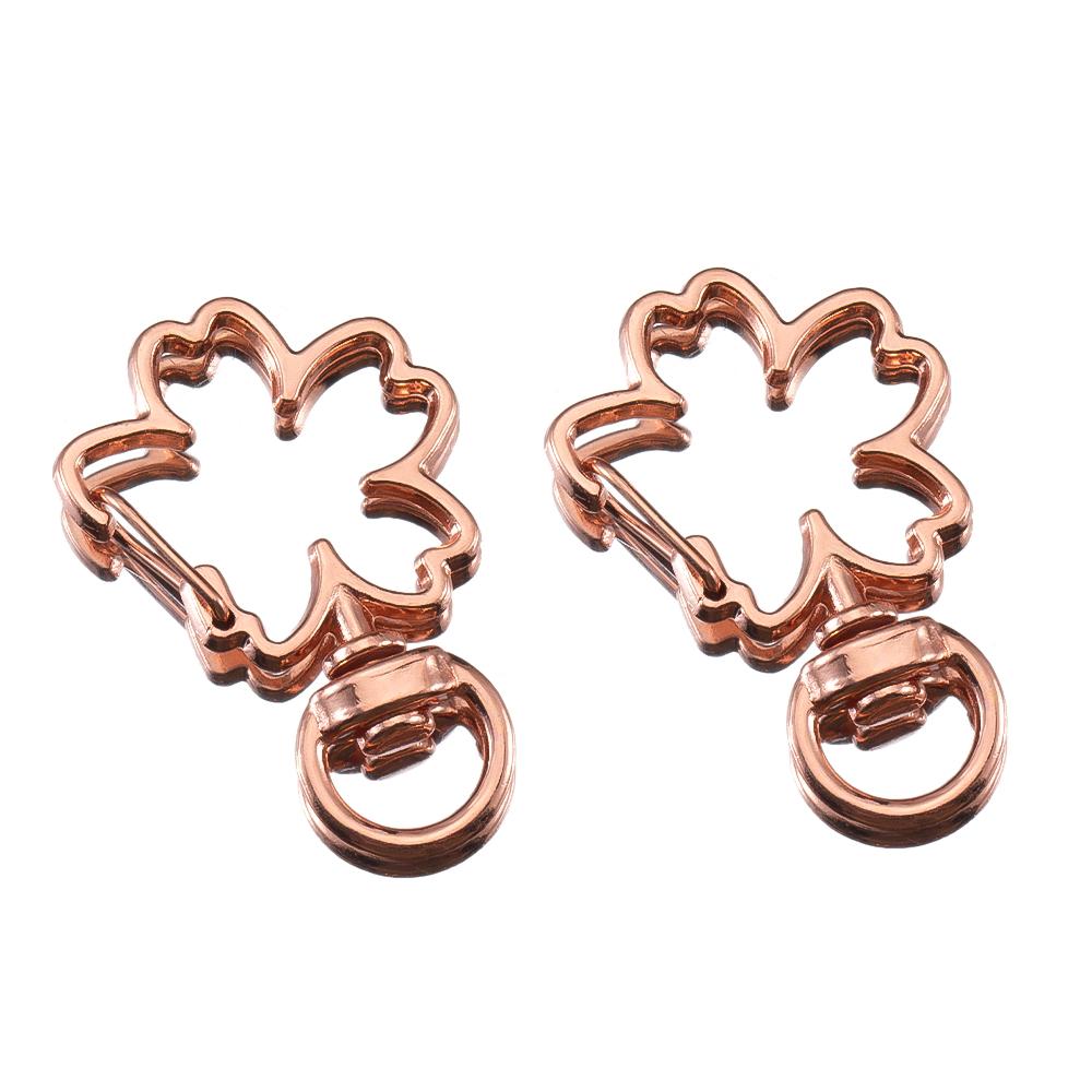 5pcs Pet Dog Buckles Connector Openable Metal Sping Clasp Star Heart Cat Flower Ring Carabiner Keychain Bag DIY Jewelry Findings