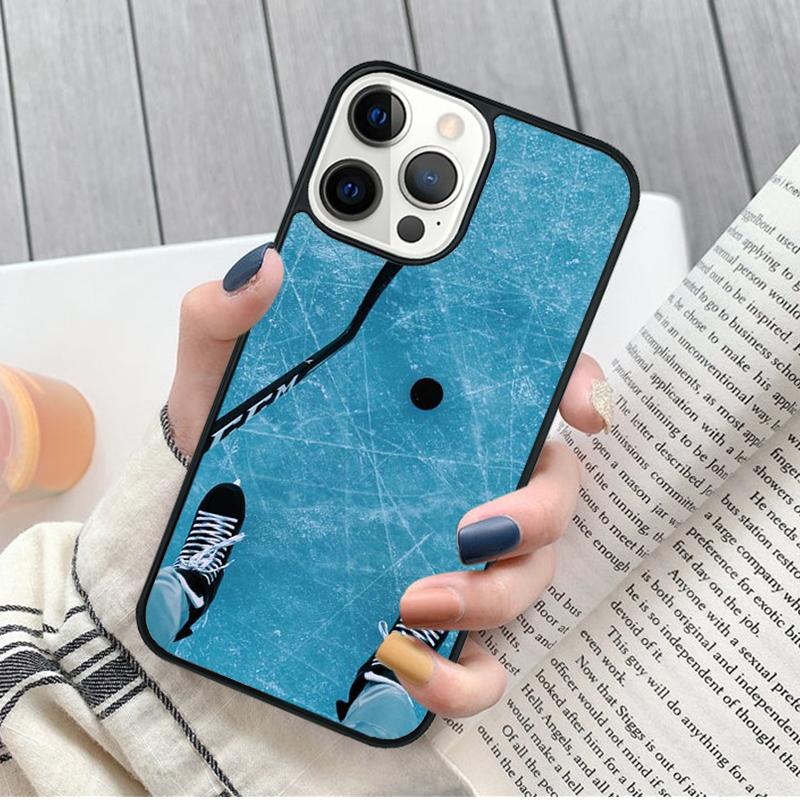 

Ice Hockey Puck Phone Case for iPhone 17 Air 16 15 14 12 13 PLUS 11 PRO MAX Cover Fundas Shell iPhone 11pro max