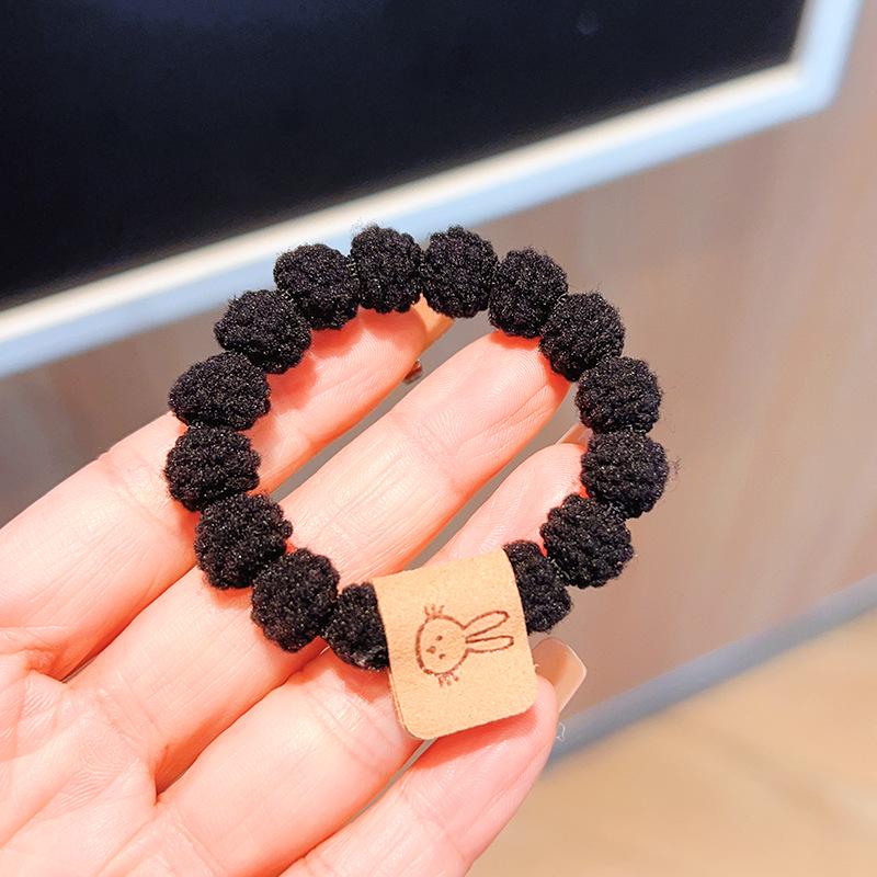 Elastic Milk Coffee Hair Tie: Durable, High-End Ponytail & Headband for Women