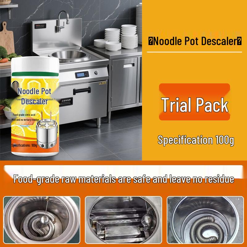 Noodle Boiler Descaler & Water Stain Remover for Commercial Cookers