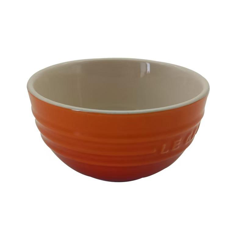 

Миска Le Creuset French Cool Color Емальована миска Рисова миска Побутовий кам яний посуд Порцелянова кругла миска Рисова миска Миска для локшини в супі помаранчевий