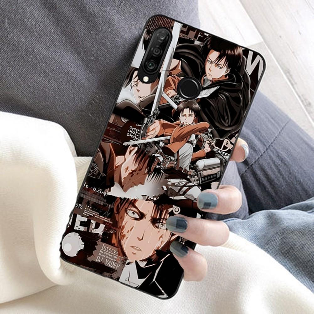 Anime L-LEVI A-ACKERMAN Mauspads Für Huawei Honor 10 lite 9 20 7A 9X 30 50 60 70 pro plus Weiche Silikonhülle