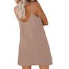 Women's Bohemian Dress Casual Loose Sleeveless Bib Style Dresses