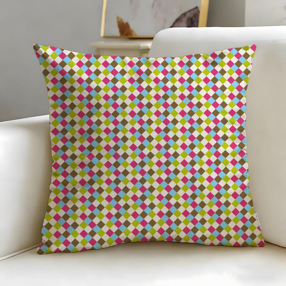 Vintage Texture Cushion Cover Soft  EasyWash Pillow Case  Versatile for Couch Bed Travel and Office