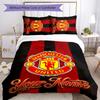 3pcs M-Manchester Cover Set - Personalized Name, HD Printed Bedding with 1 Cover and 2 Pillowcases - Perfect for Home Decor, Easy Care