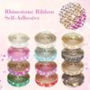 12 Rolls Multi-Functional DIY Shiny Gemstone Stickers Self-Adhesive Resin Casting Crystal Stone for Home Crafts for Resin