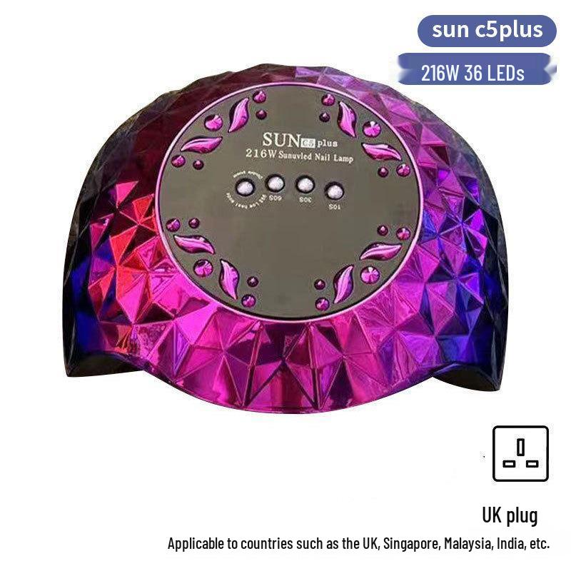 Dazzling 256W LED Nail Curing Lamp, Quick Dry Gel Lamp for Salon Use