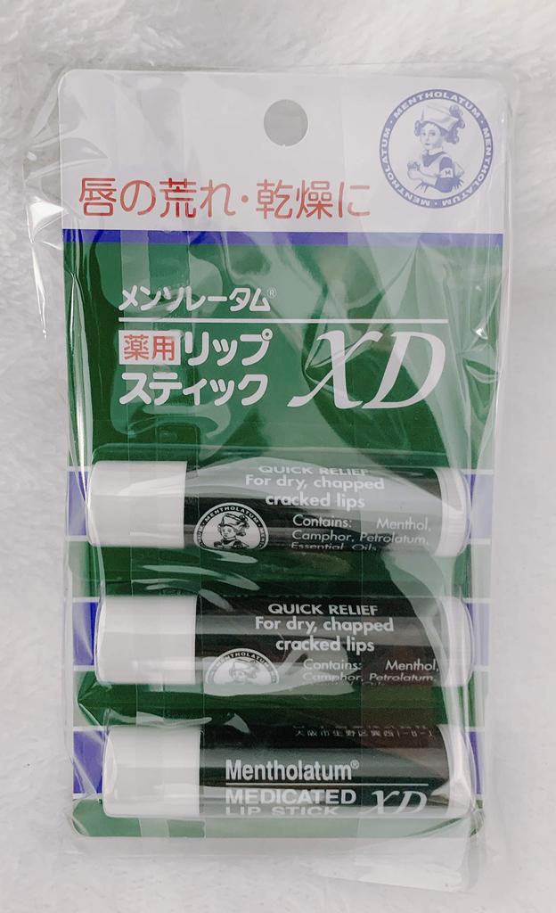 Mentholatum Medicated Lipstick XD 4g purchase of Nationwide delivery record included Quasi-drug [Bulk 3]