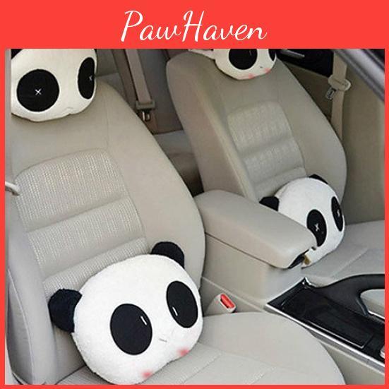 Lovely Car Creative Panda Auto Neck Rest Cushion Headrest Pillow Mat
