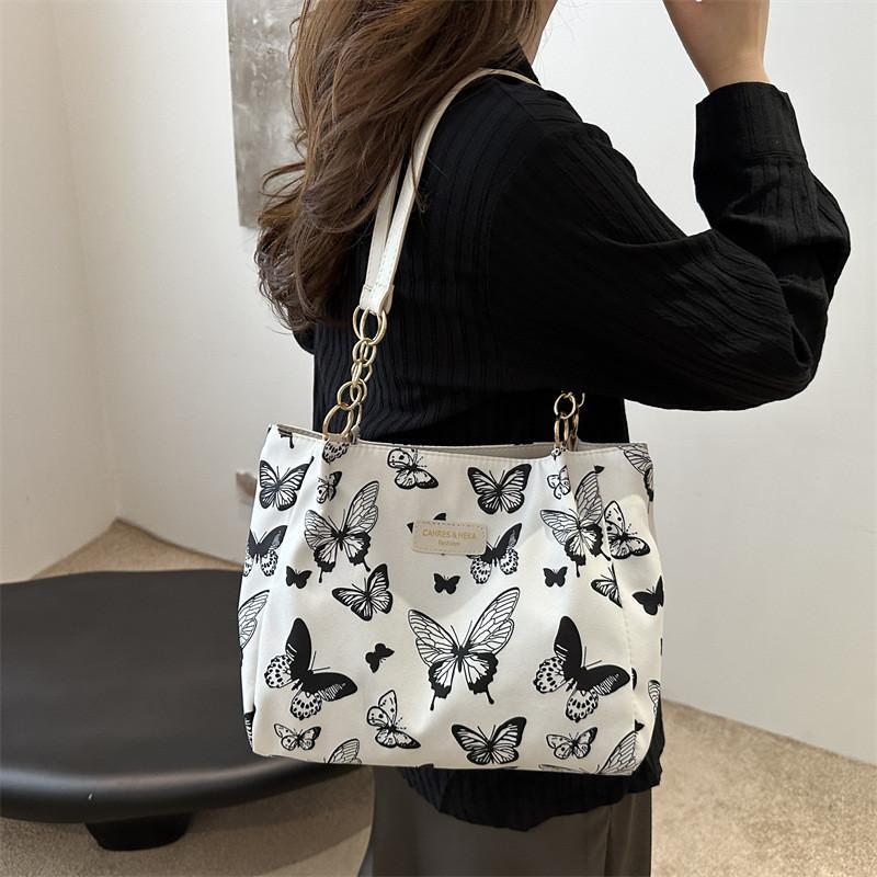 Trendy Casual Commuter Tote Bag For Women 2024 New Korean Fashion Stylish Shoulder Bags