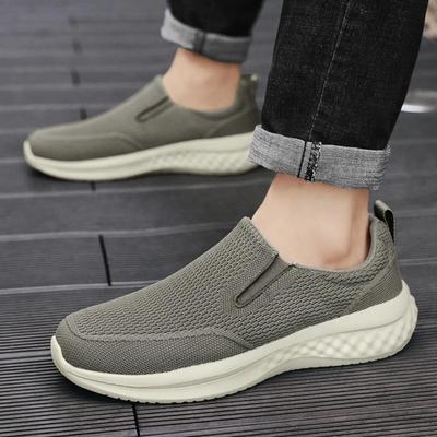 Herren Freizeitschuhe Bequem und Atmungsaktiv Sport- und Freizeitschuhe Schlicht und Minimalistisch Schwarze Schuhe Sneakers