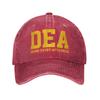 DEA Letter Print Sun Baseball Cap Female Male Custom DIY Trucker Hat Summer Streetwear Running Hippie High Quality Baseball Caps