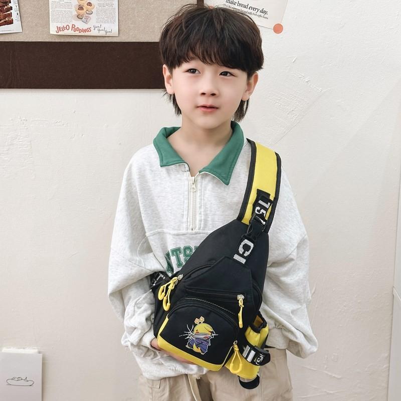 Borsa da petto Pokemon Fulmine per bambini in nylon traspirante per uso quotidiano