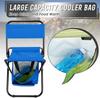 Outdoor Camping Chair Beach Fishing Chair with Cooler Bag Detachable Portable Folding Moon Chair Ultralight Outdoor Seat Tools