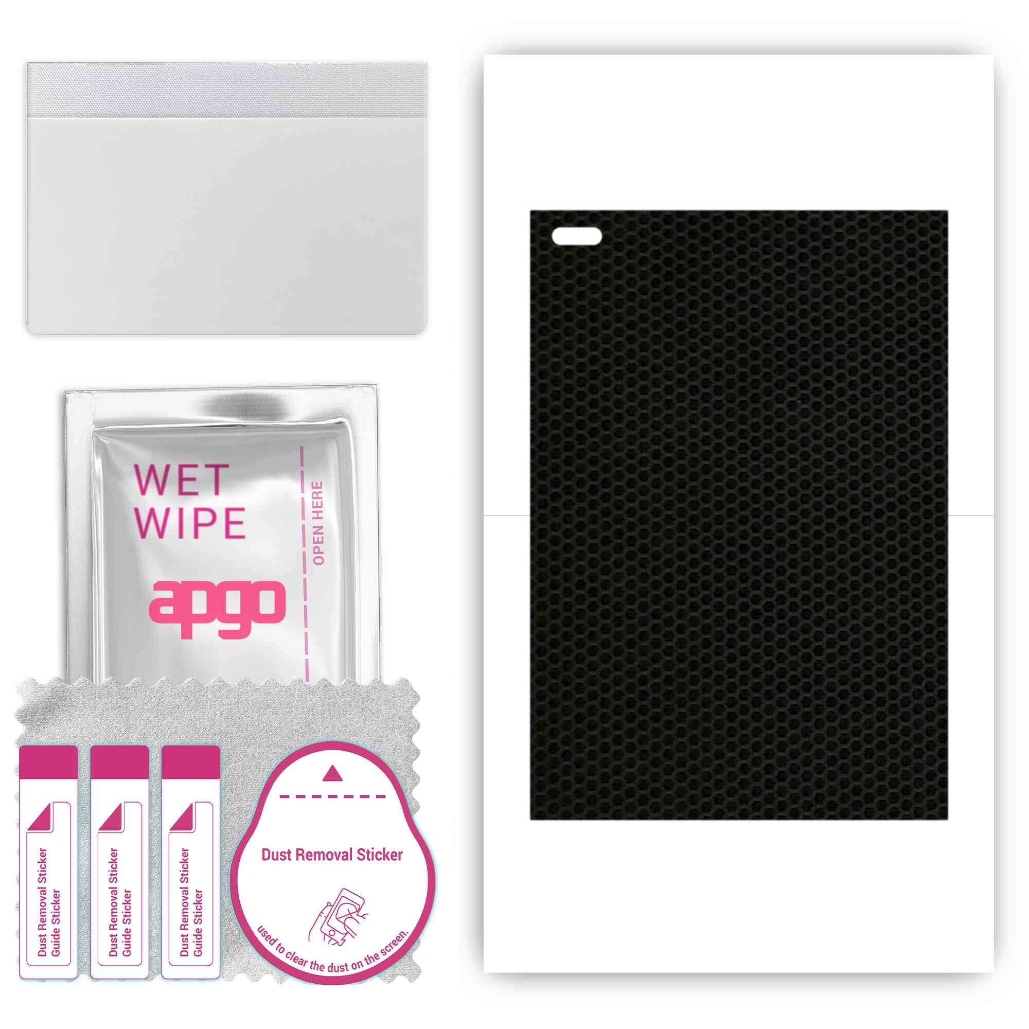 

apgo skin sticker film foil vinyl for the BACK compatible with Lenovo Tab 4 8, scratch-resistant, easy to install - Matrix