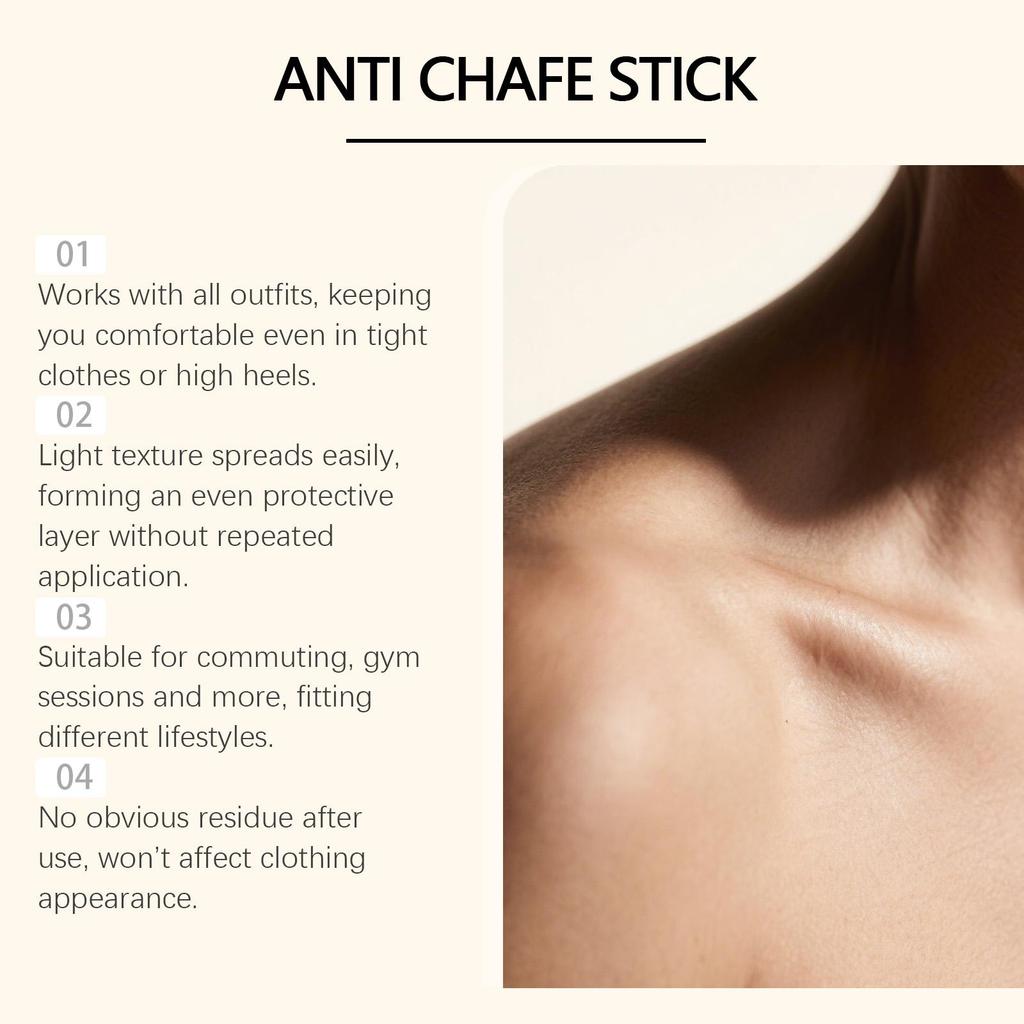 Anti-Friction Skin Balm Stick Feet & Heels, Forearms Moisturizing Relieves discomfort from friction Daily care