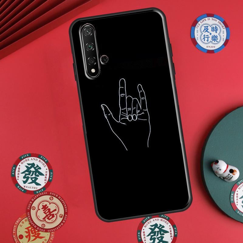 Rock Roll Skull For Huawei P30 P20 P40 Lite P60 Pro Nova 5T 12s 12i 11i Y90 Y70 Y60 Y61 Y91 Y72 9 10 SE Case