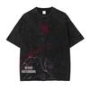 2026 summer Jujutsu Kaisen Gojo Satoru Washed T-shirt Anime Harajuku Streetwear Oversized Tee Y2K Retro Otaku Tops