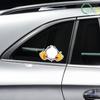 Car Gas Cap Reflective Stickers Fun Cartoon Duck Butt Personalised Motorbike Body Waterproof Stickers Decorative Accessories