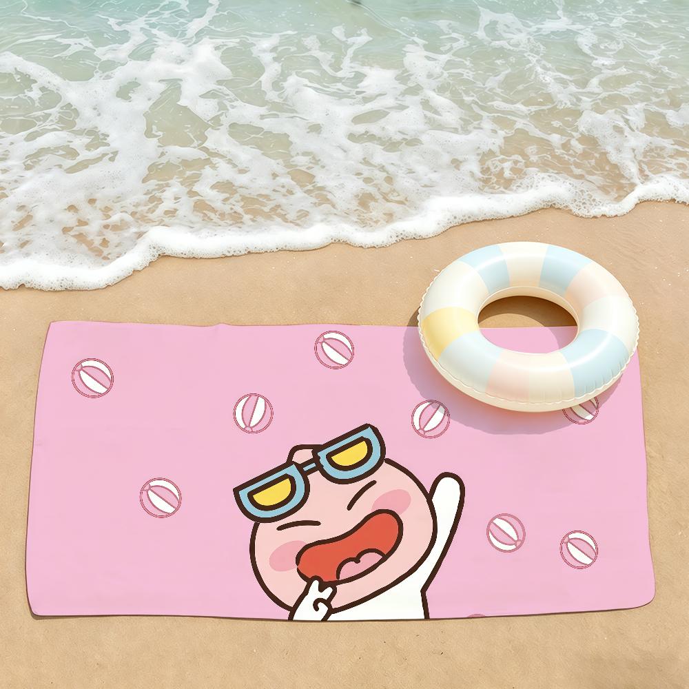 K-Kakaos Cartoon Friends Towel Drying Bath Towel Applicable To Light Swimming Camping Yoga Beach Out