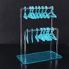 Jewelry Organizer 16pcs Hangers Shaped Jewelry Holder Clothes Hanger Ear Studs Stand  Women Girls