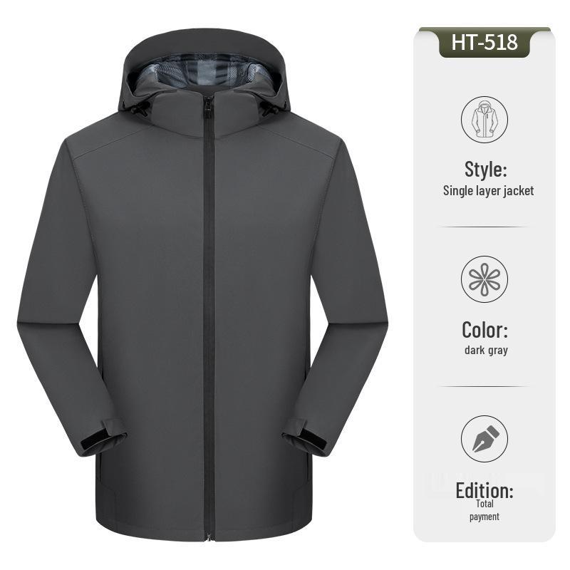

Men s Waterproof Fleece-Lined Mountaineering Jacket with Custom Logo for Autumn/Winter Workwear XXL