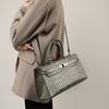 Kaili Bag Crocodile Pattern Cowhide Versatile Women's Bag 2025 New Handbag Shoulder Crossbody Large Capacity Trendy Bag