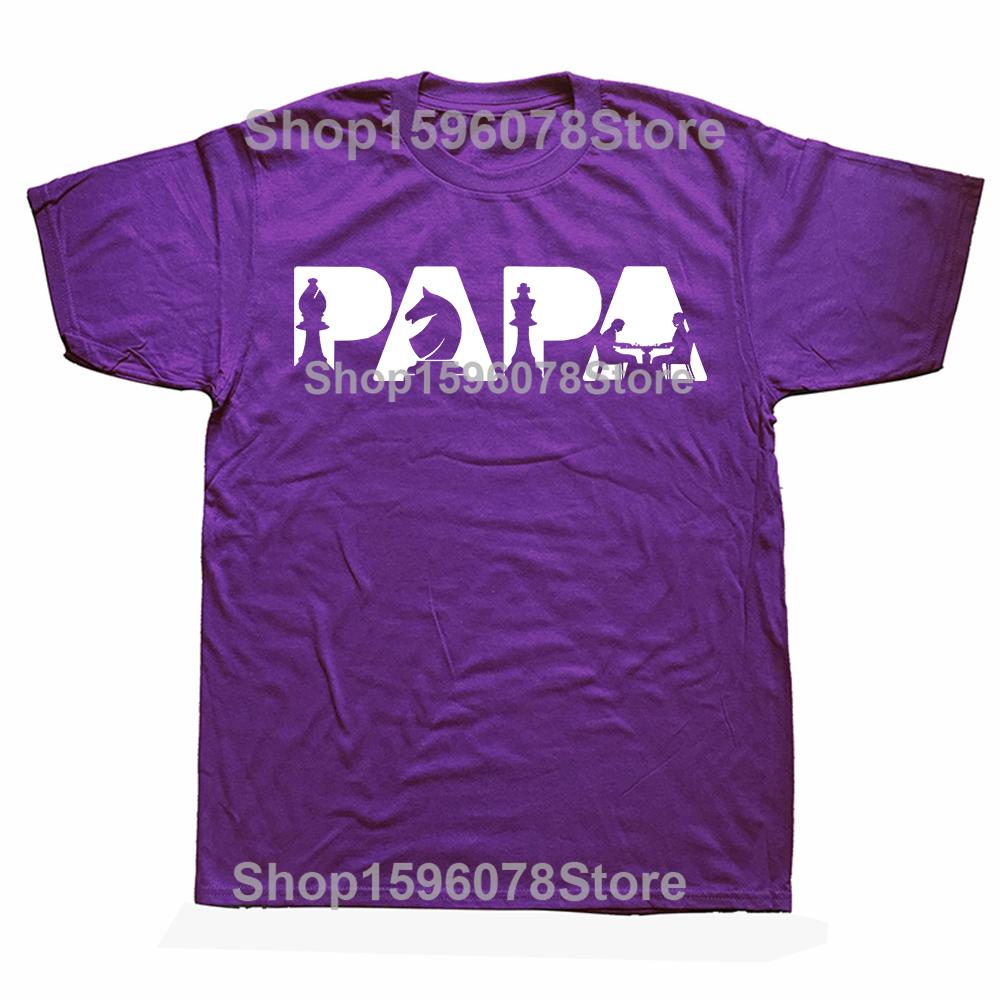 Chess Father Funny Dad Chess Father T Shirts Short Sleeve Birthday Gifts Mens Clothing Fashion Casual Loose Oversized T Shirt