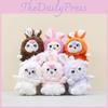 Cartoon Rabbit Plush Toys Keychain Stuffed Dolls Bag Decorations Kids Gifts