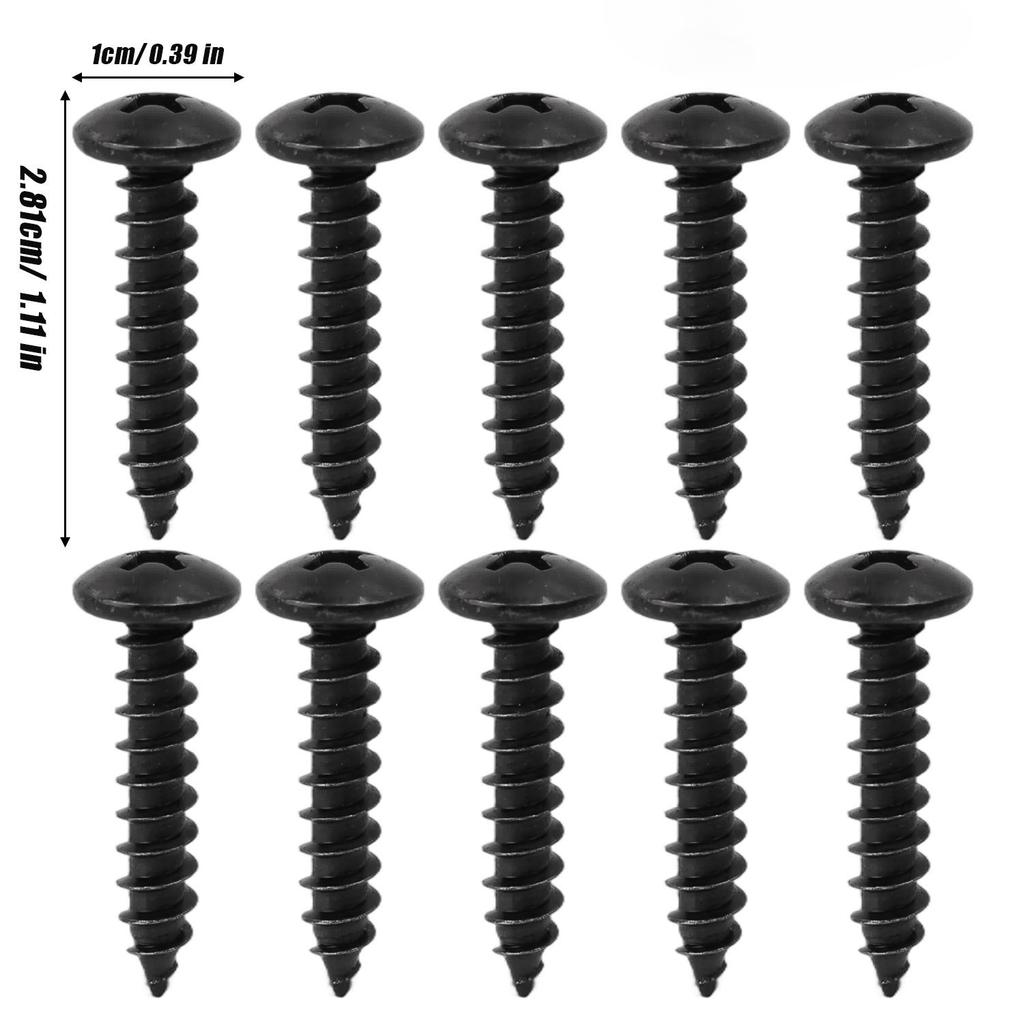 Thread Self-Tapping Flat Pan Screws Carbon Steel Phillips Recessed Truss Screws Furniture Mounting Screw for Sheet Metal Wood