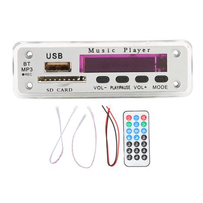 DC12V Bluetooth 5.0 Decoding Board Support SD Card USB FM AUX Bluetooth Recording Call Back MP3