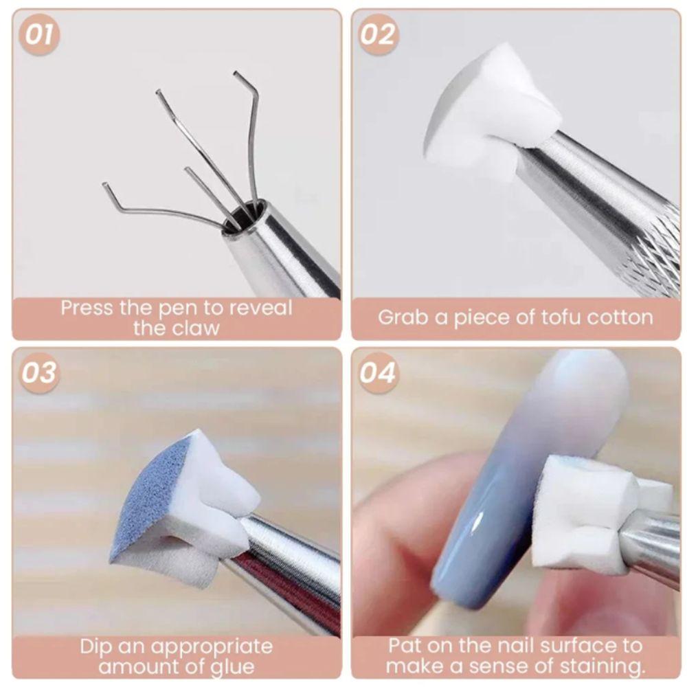 High Rebound DIY Manicure Makeup Sponge Coloring Stamping Nail Stamper Sponge  Pedicure