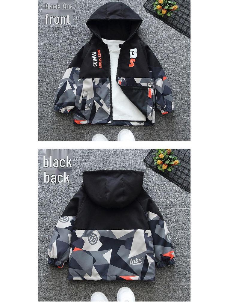 Autumn 2025 Camouflage Windbreaker for Boys - Trendy Children's Casual Jacket for Small and Medium Sizes