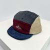 New Unisex Retro Embroidery Color Block Baseball Hats Corduroy Breathable Simple Sunshade Peaked Caps Versatile Fashion Street