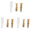 A84X-600Pcs/150Pairs Female Male Spade Crimp Terminals Sleeve Wire Wrap Connector For 22-16 Awg 2.8Mm