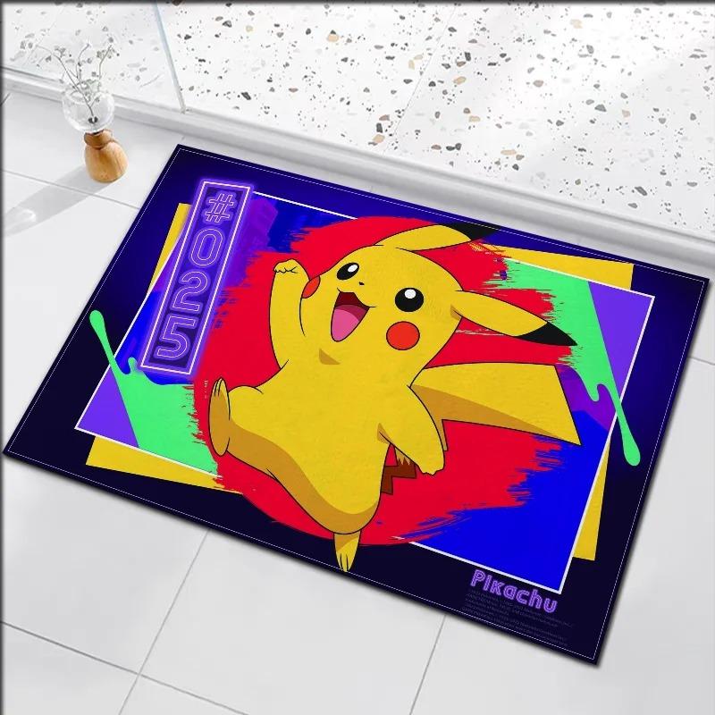  Disney Anime Pokemon Floor Mat Cute Child Living Room Bedroom Bathroom Kitchen Entrance Rugs Non-slip Home Decor Carpet