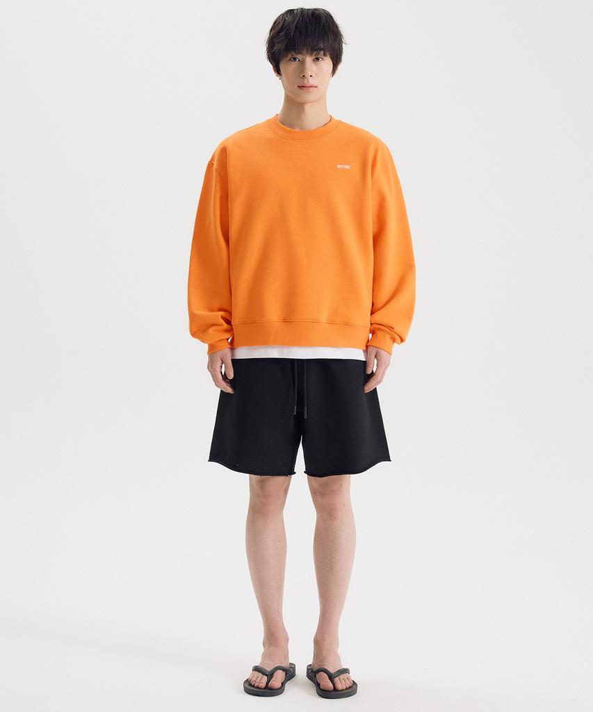 Matile Basic Logo Sweatshirt / Orange
