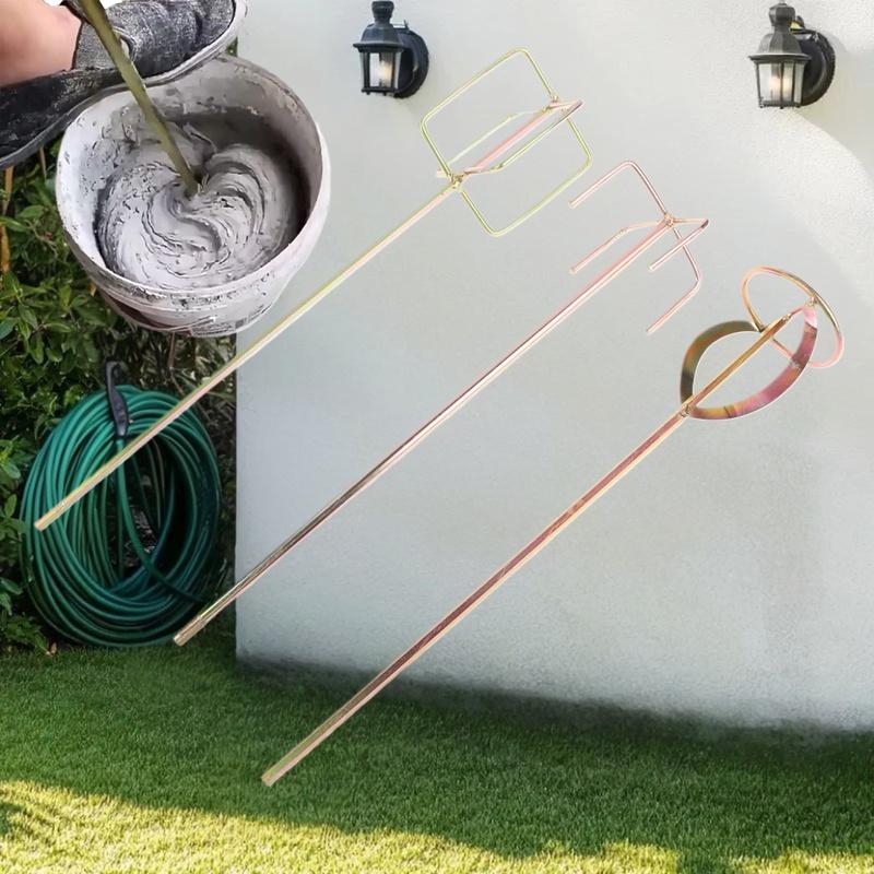 1Pcs Putty Powder Coating Paint Electric Mixer Rod Head Mixing Rod Mixer Drill Paint Stirring Rod Mortar Mixing Paddle