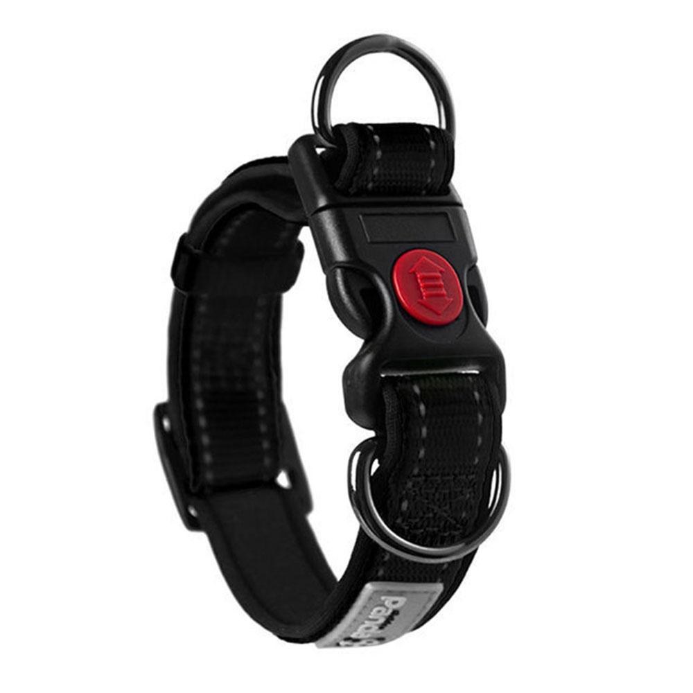 Dog Collar for Large Dogs Reflective Dog Collar with Safe Lock Quick Release Buckle Comfortable Neoprene Padded Nylon Pet Collar