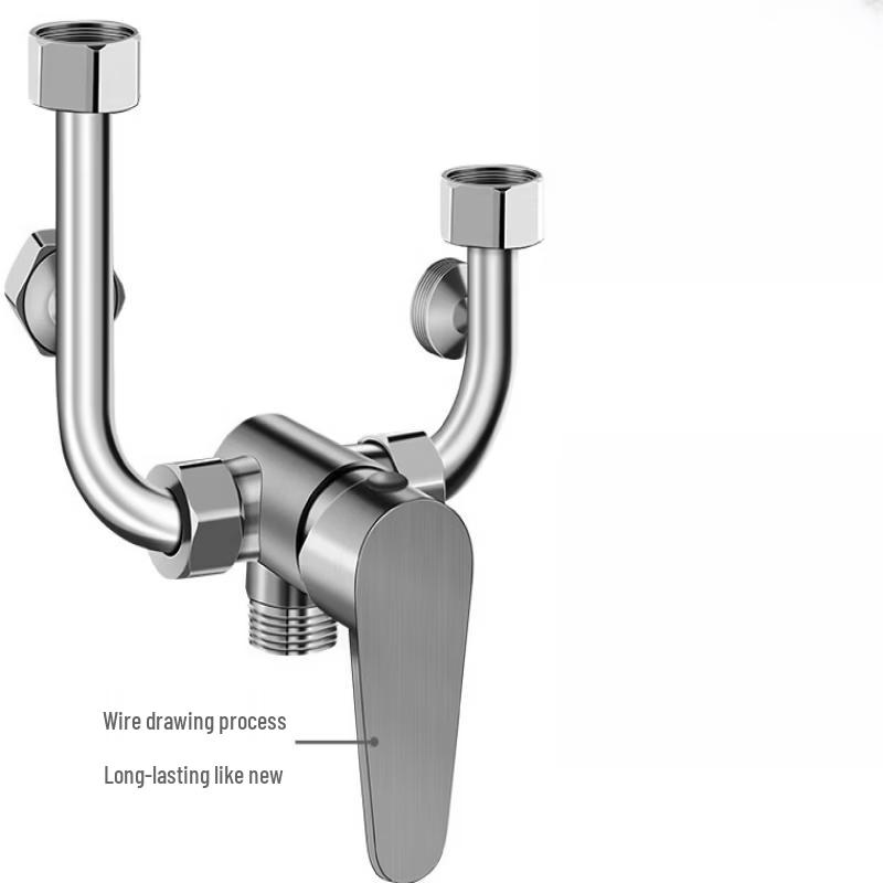 TLXT Wall-Mounted U-Shaped Hot & Cold Mixer Faucet