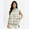 White duck down jacket, vest, women's short high-end sense outer wear vest, vest, fashionable loose warm jacket tide