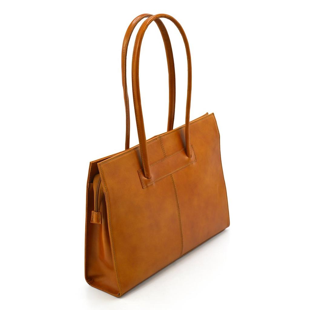 Leder-Handtasche vp046l Camel