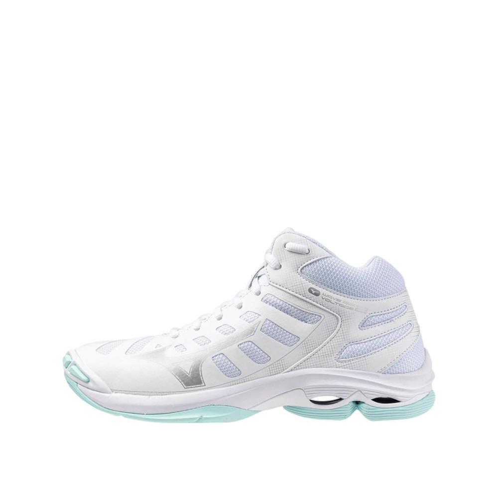 Mizuno Damen Weiß Hallenschuhe Wave Voltage - Bild 2