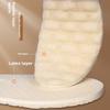 Children's Latex Wool Insole Winter Thickened Warm High Elastic Shock Absorption Full Pad Soft Breathable Sports Insole