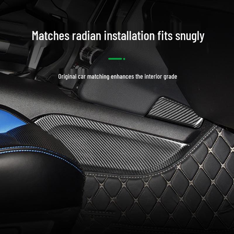 Ford Mustang Dry Carbon Fiber Gear Panel Side Trim