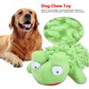 2 Pcs Frog and Hippo Shape Plush Dog Chew Bite Toy Pet Dogs Puppy Interactive Training Toys